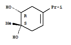 4-Cyclohexene-1,2-diol,1-methyl-4-(1-methylethyl)-, (1R,2S)-rel- molecular structure