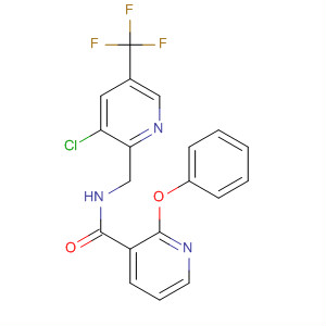 3-Pyridinecarboxamide,N-[[3-chloro-5-(trifluoromethyl)-2-pyridinyl]methyl]-2-phenoxy- molecular structure
