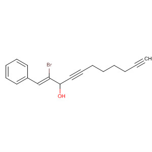 1-Undecene-4,10-diyn-3-ol, 2-bromo-1-phenyl-, (1Z)- molecular structure