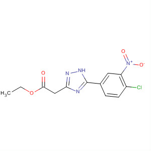 1H-1,2,4-Triazole-3-acetic acid, 5-(4-chloro-3-nitrophenyl)-, ethyl ester molecular structure