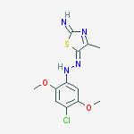 4-chloro-n-[(z)-(2-imino-4-methyl-1,3-thiazol-5-ylidene)amino]-2,5-dimethoxyaniline
