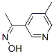 Ethanone,1-(5-methyl-3-pyridinyl)-, oxime molecular structure