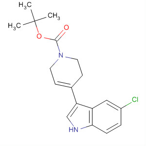1(2H)-Pyridinecarboxylic acid, 4-(5-chloro-1H-indol-3-yl)-3,6-dihydro-,1,1-dimethylethyl ester molecular structure