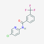 N-(5-chloropyridin-2-yl)-3-(trifluoromethyl)benzamide molecular structure