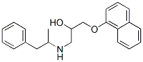 1-[(1-Methyl-2-phenylethyl)amino]-3-(1-naphthalenyloxy)-2-propanol molecular structure