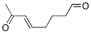 5-OCTENAL,7-OXO-,(5E)- molecular structure