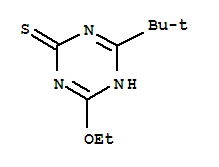 1,3,5-Triazine-2(1H)-thione,4-(1,1-dimethylethyl)-6-ethoxy- molecular structure