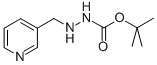 Hydrazinecarboxylic acid, 2-(3-pyridinylmethyl)-, 1,1-dimethylethyl ester molecular structure