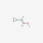 [(E)-2-methoxy-1-methylethenyl]cyclopropane molecular structure