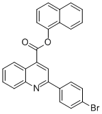 1-naphthyl 2-(4-bromophenyl)-4-quinolinecarboxylate molecular structure