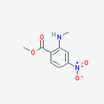 Methyl 2-(methylamino)-4-nitrobenzoate molecular structure