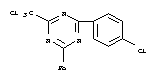 2-(4-chlorophenyl)-4-phenyl-6-(trichloromethyl)-1,3,5-triazine molecular structure