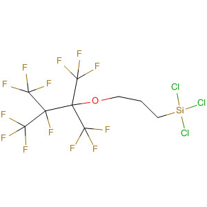 Silane,trichloro[3-[2,3,3,3-tetrafluoro-1,1,2-tris(trifluoromethyl)propoxy]propyl]- molecular structure
