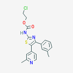 2-CHLOROETHYL [4-(3-METHYLPHENYL)-5-(2-METHYL-4-PYRIDYL)-1,3-THIAZOL-2-YL]CARBAMATE molecular structure