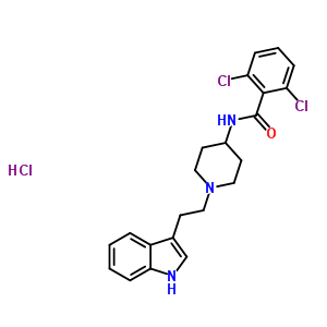2,6-dichloro-n-{1-[2-(1h-indol-3-yl)ethyl]piperidin-4-yl}benzamide hydrochloride(1:1)