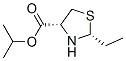 4-Thiazolidinecarboxylicacid, 2-ethyl-, 1-methylethyl ester, (2R,4R)- molecular structure