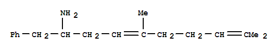 5,9-dimethyl-1-phenyldeca-4,8-dien-2-amine molecular structure
