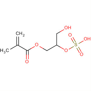 2-Propenoic acid, 2-methyl-, 3-hydroxy-2-(sulfooxy)propyl ester molecular structure