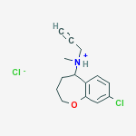 8-chloro-N-methyl-N-(prop-2-yn-1-yl)-2,3,4,5-tetrahydro-1-benzoxepin-5-aminium chloride
