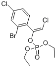 1-(2-Bromo-4-chlorophenyl)-2-chloroethenyl diethyl phosphate molecular structure