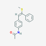 N-{4-[(E)-2-(methylsulfanyl)-2-phenylethenyl]phenyl}acetamide