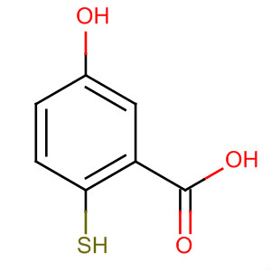 Benzoic acid, 5-hydroxy-2-mercapto- molecular structure