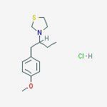 3-[1-(4-methoxyphenyl)butan-2-yl]-1,3-thiazolidine;hydrochloride