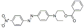 2-[ethyl[4-[(4-nitrophenyl)azo]phenyl]amino]ethyl benzoate molecular structure