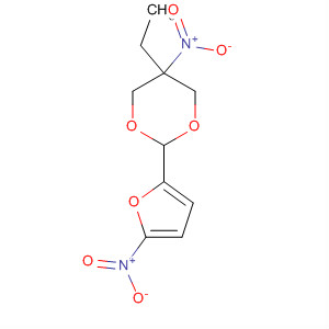 1,3-Dioxane, 5-ethyl-5-nitro-2-(5-nitro-2-furanyl)- molecular structure