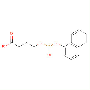 Butanoic acid, 4-[[hydroxy(1-naphthalenyloxy)phosphinyl]oxy]- molecular structure
