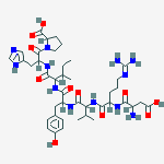 angiotensin II, des-Phe(8)- molecular structure