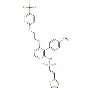 Ethenesulfonamide,N-[5-(4-methylphenyl)-6-[2-[[5-(trifluoromethyl)-2-pyridinyl]oxy]ethoxy]-4-pyrimidinyl]-2-(2-thienyl)-