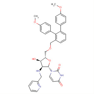 Uridine,5'-O-[bis(4-methoxyphenyl)phenylmethyl]-2'-deoxy-2'-[(2-pyridinylmethyl)amino]-