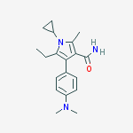 1-cyclopropyl-4-[4-(dimethylamino)phenyl]-5-ethyl-2-methyl-1H-pyrrole-3-carboxamide