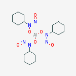 tris(N-hydroxy-N-nitrosocyclohexylaminato-O,O')aluminium molecular structure