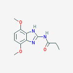 N-(4,7-dimethoxy-1H-benzimidazol-2-yl)propanamide molecular structure