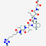 ({3-[({(1S,3aR,6aS)-2-[(2S)-3-methyl-2-{[(2S)-3-methyl-2-{[5-(2H-tetrazol-5-yl)pentanoyl]amino}butanoyl]amino}butanoyl]octahydrocyclopenta[c]pyrrol-1-yl}carbonyl)amino]-2-oxohexanoyl}amino)acetic acid 
