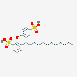 2(or 5)-dodecyl-5(or 2)-(4-sulphophenoxy)benzenesulphonic acid