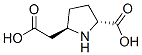 2-Pyrrolidineaceticacid, 5-carboxy-, (2R,5R)- molecular structure