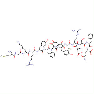L-Glutamine,L-methionylglycyl-L-lysyl-L-arginyl-L-tyrosyl-L-phenylalanyl-L-cysteinyl-L-a-aspartyl-L-tyrosyl-L-cysteinyl-L-a-aspartyl-L-arginyl-L-seryl-L-phenylalanyl- molecular structure