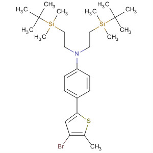 Benzenamine,4-(4-bromo-5-methyl-2-thienyl)-N,N-bis[2-[(1,1-dimethylethyl)dimethylsilyl]ethyl]-