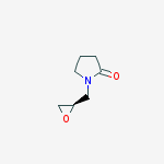 2-PYRROLIDIN-1-YLNE,1-[(2R)-OXIRANYLMETHYL]- molecular structure