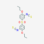 1,1'-sulfonylbis(3-isothiocyanato-4-propoxybenzene) molecular structure