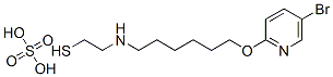 2-[6-(5-Bromo-2-pyridyloxy)hexyl]aminoethanethiol sulfate molecular structure