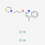 THIAZOLIDINE,3-(3-(4-METHYL-2-QUINOLYLOXY)PROPYL)- 2HCL