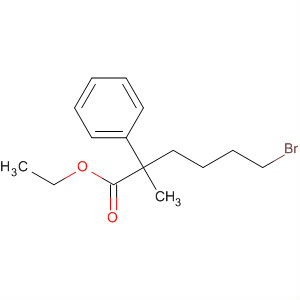 Benzeneacetic acid, a-(4-bromobutyl)-a-methyl-, ethyl ester molecular structure