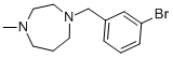 1-(3-bromobenzyl)-4-methylperhydro-1,4-diazepine molecular structure