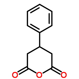 4-phenyldihydro-2H-pyran-2,6(3H)-dione molecular structure