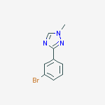 3-(3-bromophenyl)-1-methyl-1H-1,2,4-Triazole molecular structure