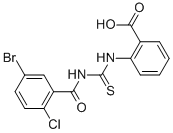 2-[[[(5-BROMO-2-CHLOROBENZOYL)AMINO]THIOXOMETHYL]AMINO]-BENZOIC ACID